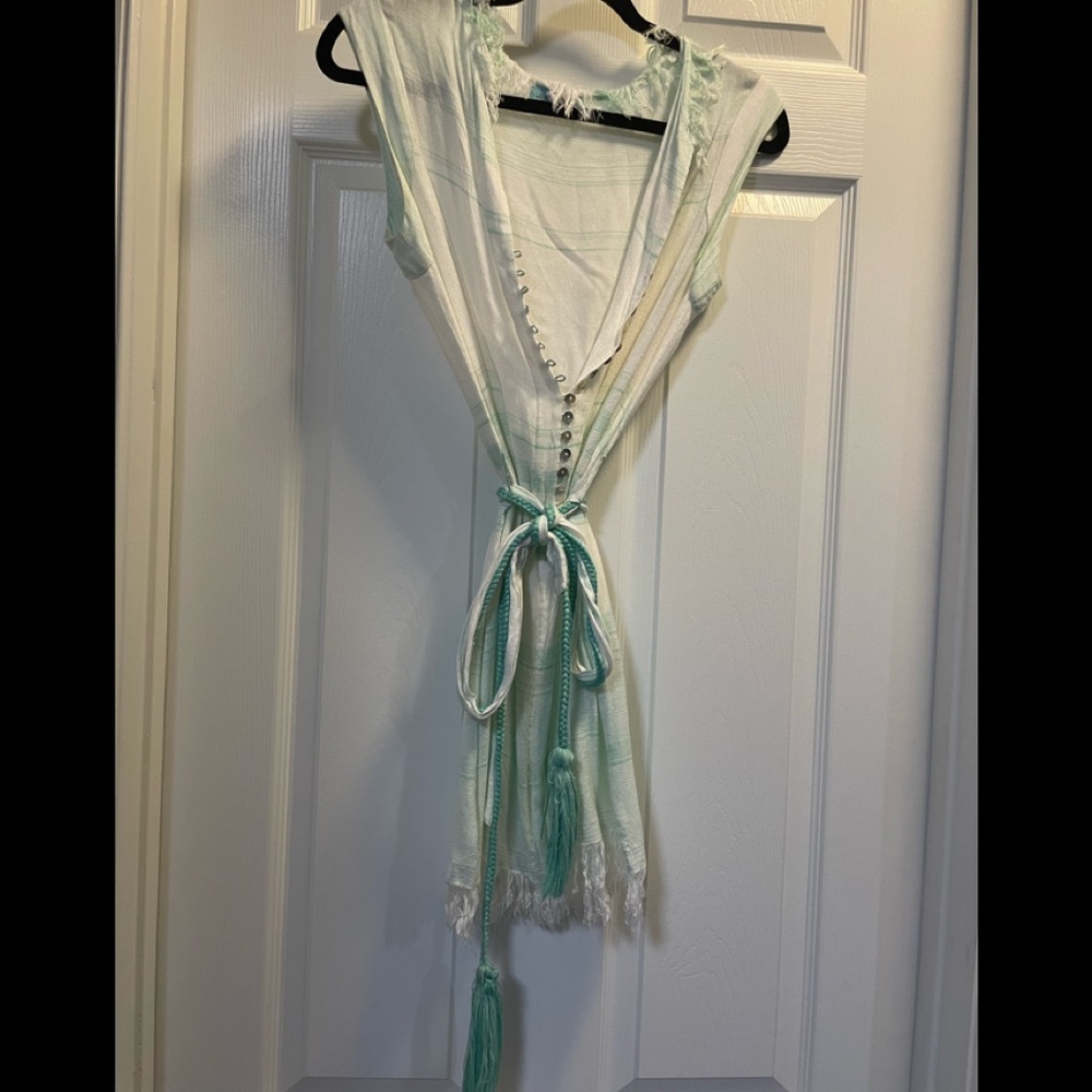 Letarte Cover-up linen sea foam green